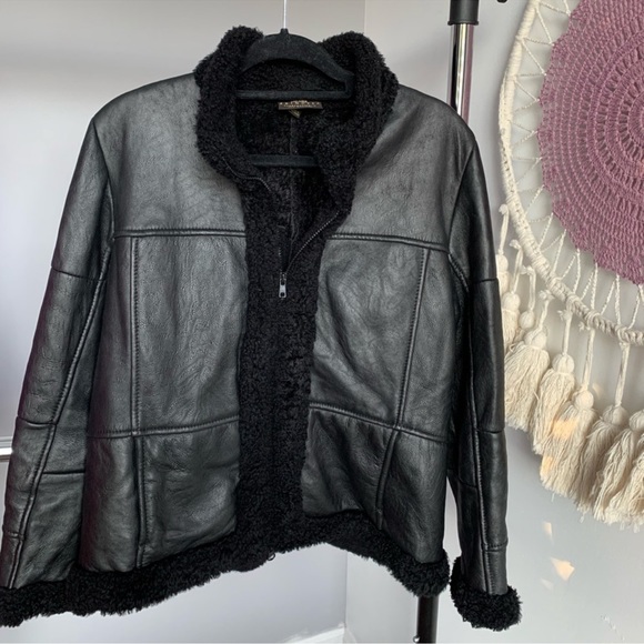 Skin deep Lambskin Leather Black Moto Jacket Size M - Picture 1 of 9
